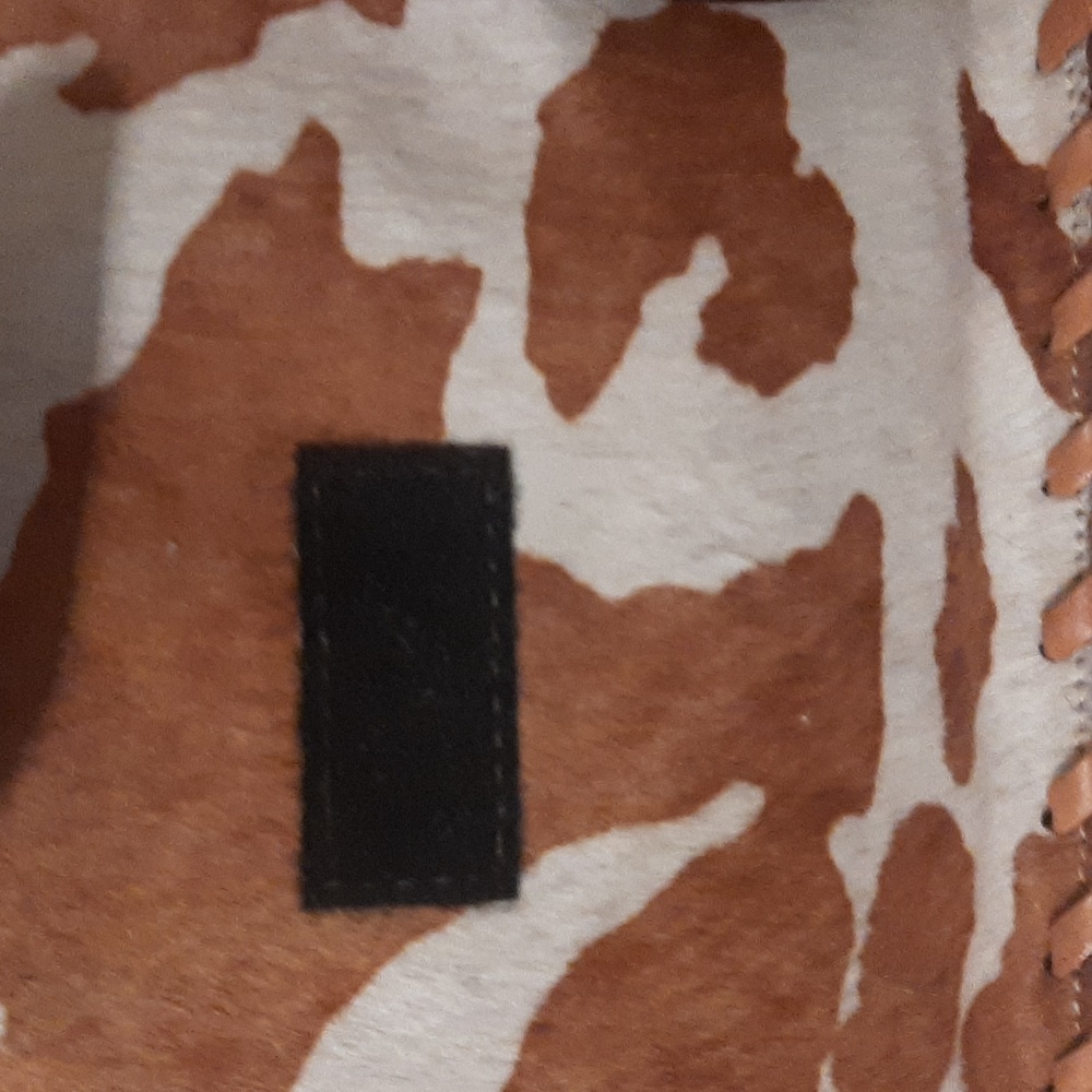 Cowhide/Leather Tan Handbag - image 7